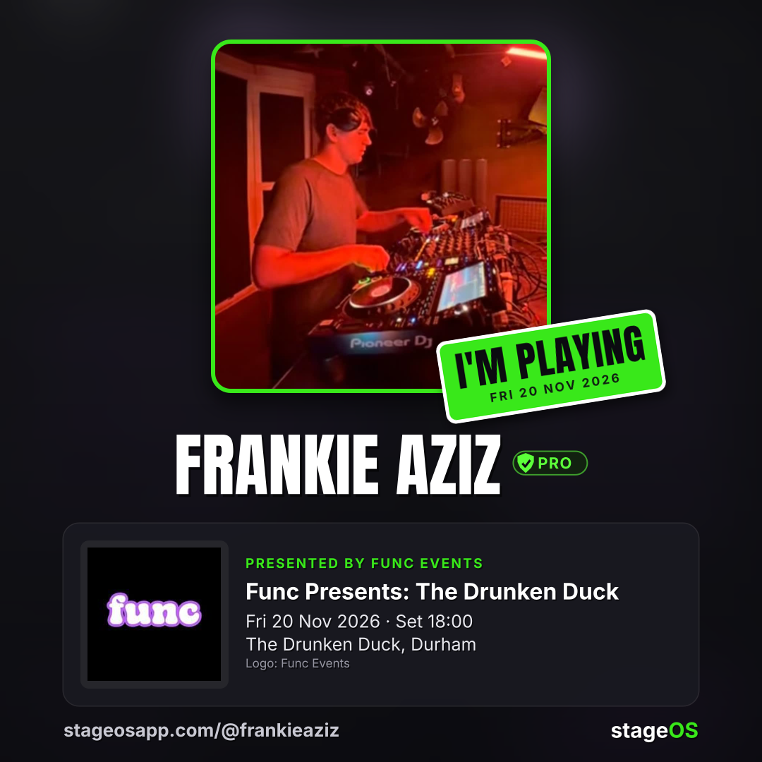 Frankie Aziz — I'm playing Func Presents: The Drunken Duck
